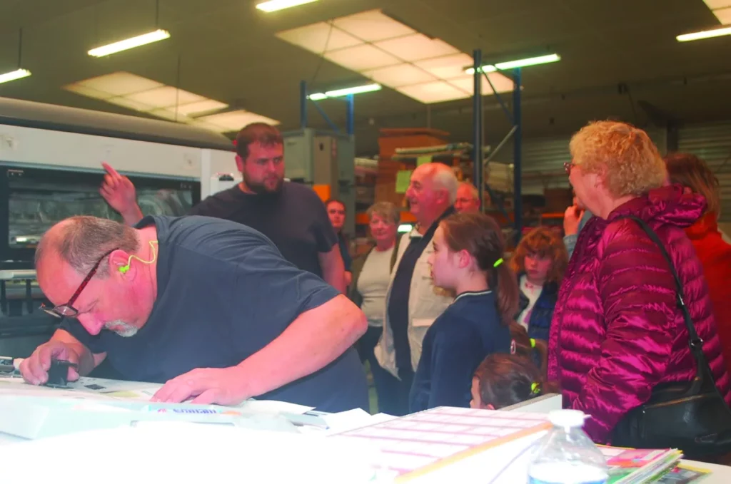 L'Hebdomadaire d'Armor et l'imprimerie Le Maire ont fait découvrir leurs coulisses aux visiteurs.