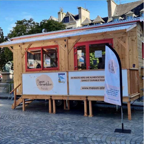 La maisonnette se déplace à travers différentes villes. Crédit : La Maison de l'Alimentation