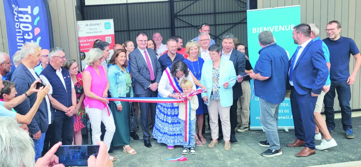 L'inauguration du bâtiment.